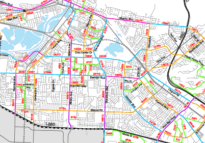 traffic flow map